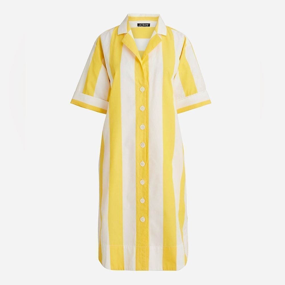 J Crew Allegria Striped Shirtdress NWT